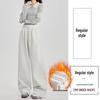 Женские свободные спортивные штаны с drawstring на флисовой подкладке - Коллекция Осень/Зима 2025
