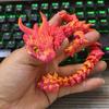 30CM 3D Printed Simulated Eyes Flying Joints Can Move Dragon Baby Ornaments Rockery Fish Tank Landscaping Decoration