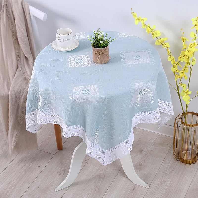 Квадратная светлая цветная минималистская скатерть, кружевная скатерть для журнального столика, чехол для домашнего хозяйства, гостиной, обеденного стола, чехла для холодильника