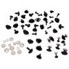 20-50Set/bag Acrylic Triangular Thread Accessories for DIY Bear Rabbit Pet Doll's Nose