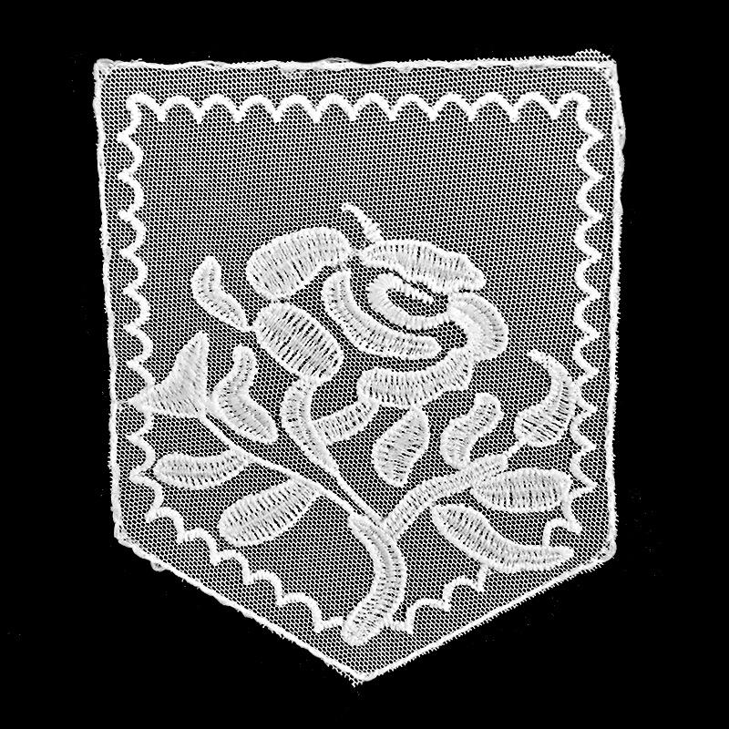 Embroidery Pocket Flower Milk Silk Mesh Embroidery Sheet Water-Soluble Lace Lace Accessories Diy White Flower Sheet