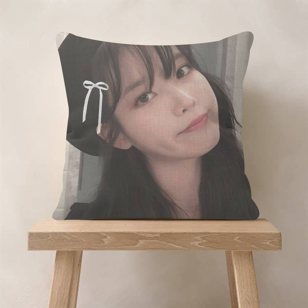 POP Корейская певица I-IU Наволочки Мультяшные Декоративные для Дивана Дома Двусторонняя Печать Короткий Плюш Милая Наволочка
