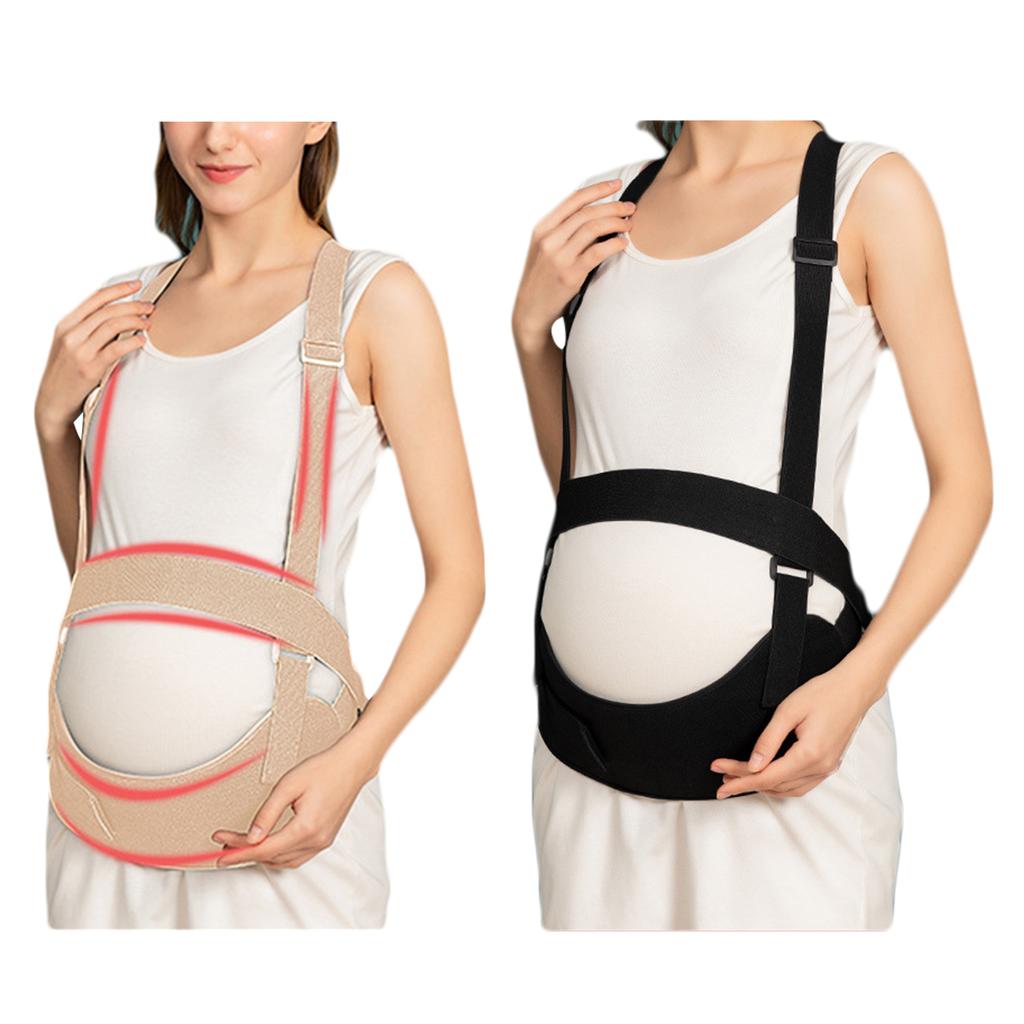 Пояс для беременных с плечевыми ремнями для поддержки живота во время беременности, пояс для поддержки спины, полностью регулируемый