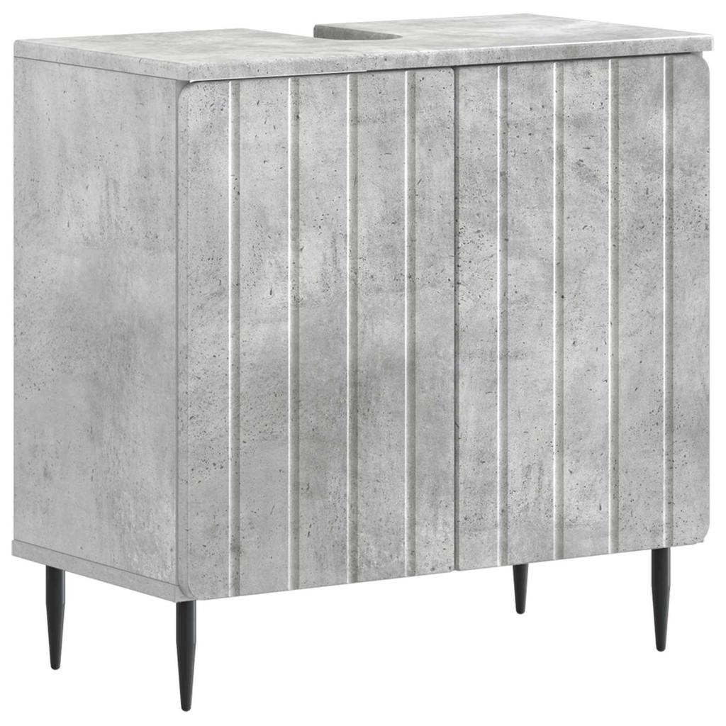 3 Piece Bathroom Cabinet System ZWOLLE Concrete Grey