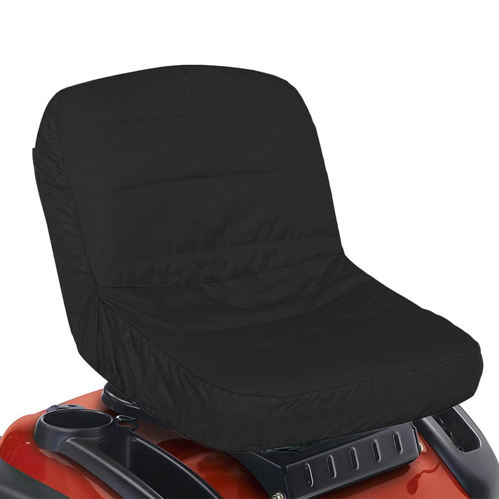 Riding Lawn Mower Seat Cover, 600D Oxford Fabric Tractor Seat Cover, Weatherproof Seat Protector with 4 Pockets, Fits