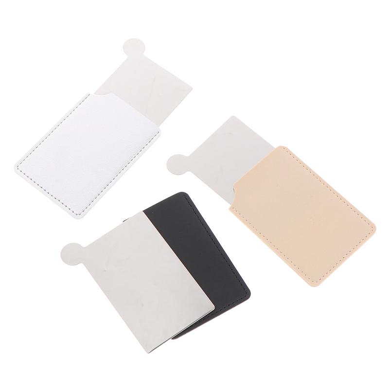Portable Mini Stainless Steel Unbreakable Makeup Pocket Mirror Cosmetic Mirror
