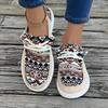 Comemore 2025 Large Size Ethnic Style Flat Bottom Casual Women's Shoes Spring New Breathable Soft Bottom Lazy Shoe Sneaker Sport