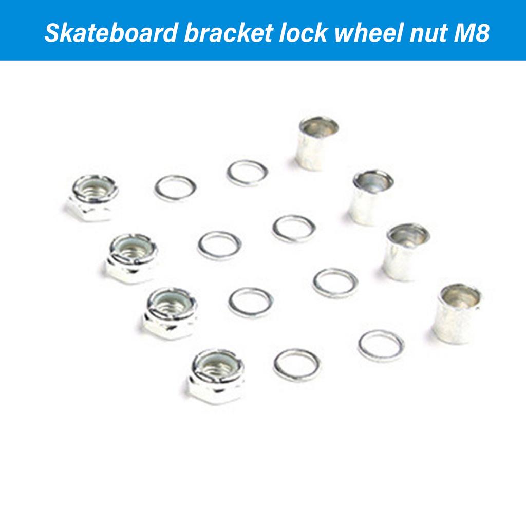 Шайбы для скейтборда, проставки для подшипников, гайки, стандартные аксессуары для скейтборда, металлическая проставка для подшипников скейтборда, набор шайб для грузовиков