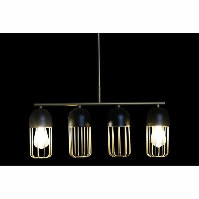 Suspension - Noir Doré - 220V - 50W - 60x11x26cm - Métal - Intérieur