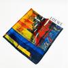 Women Fashion Square Vintage Print Satin Neckerchief Sun-Proof Scarf Scarves Shawl High Quality 1PC 90*90cm