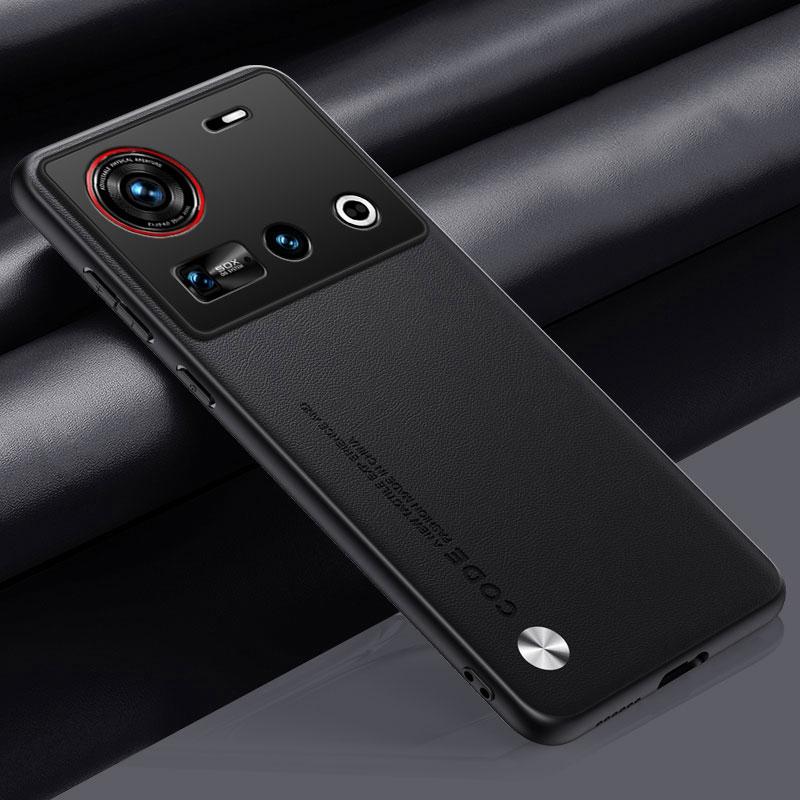 Luxury PU Leather Case For Nubia Z70 Ultra 5G Back Cover Matte Silicone Shockproof Protection Phone Case For ZTE Nubia Z70 Ultra