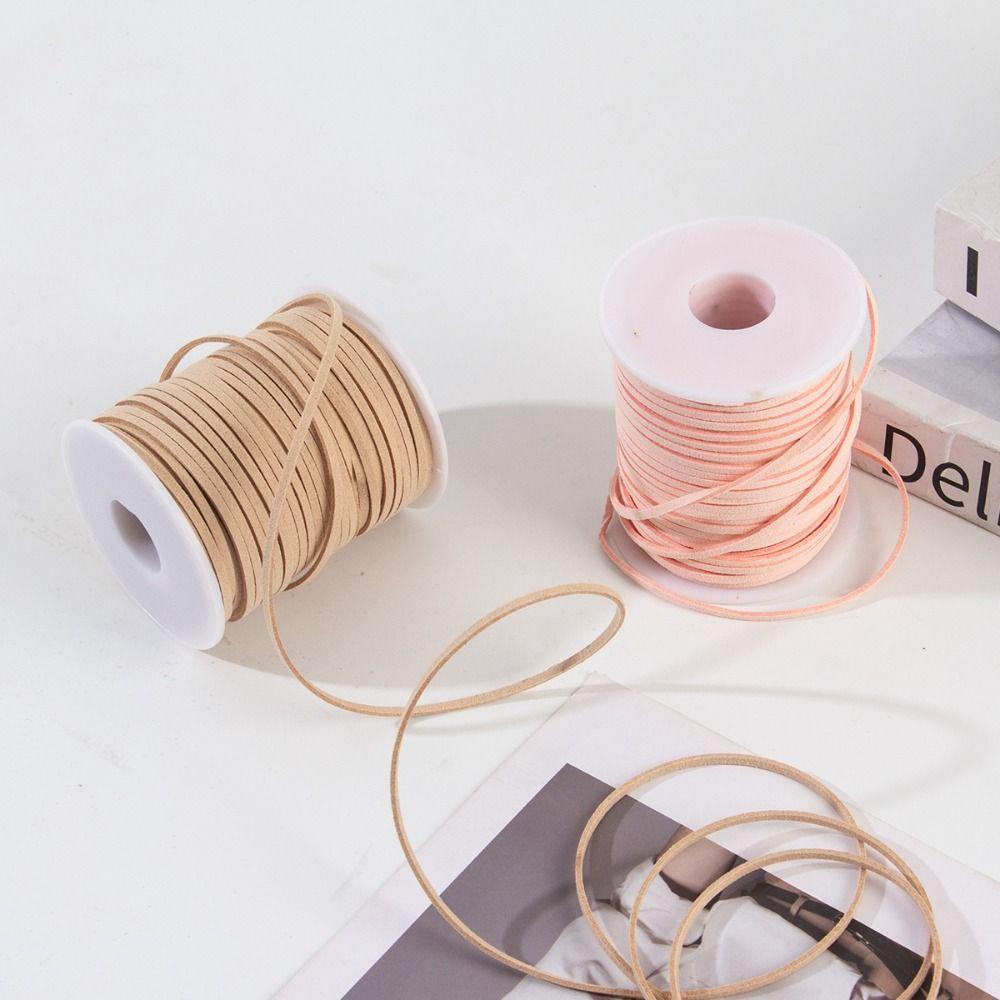 3 мм искусственная замша плетеный шнур плоский замшевый шнур новый DIY веревка ручной работы