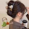 Модная заколка для волос в форме сердца ярких цветов, пластиковая заколка во французском стиле для женщин и девочек, челка для макияжа, хвост, булочка, коготь, подарок