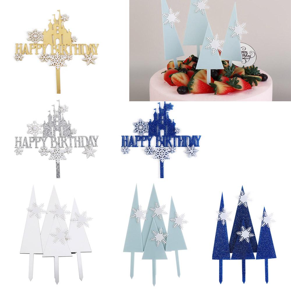 Акриловые украшения для торта, мерцающие сувениры для вечеринки для девочек, вечеринка по случаю рождения ребенка
