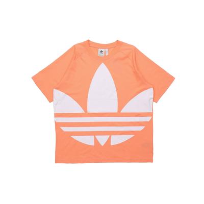 adidas Футболка Originals Big Trefoil с принтом большого логотипа, мужская, розовая, FM9905