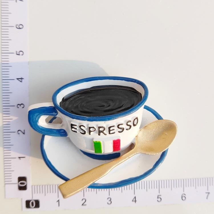 Creative Lovely Bread Milk Bacon Fried Egg Pan Resin Refrigerator Magnet Sticker