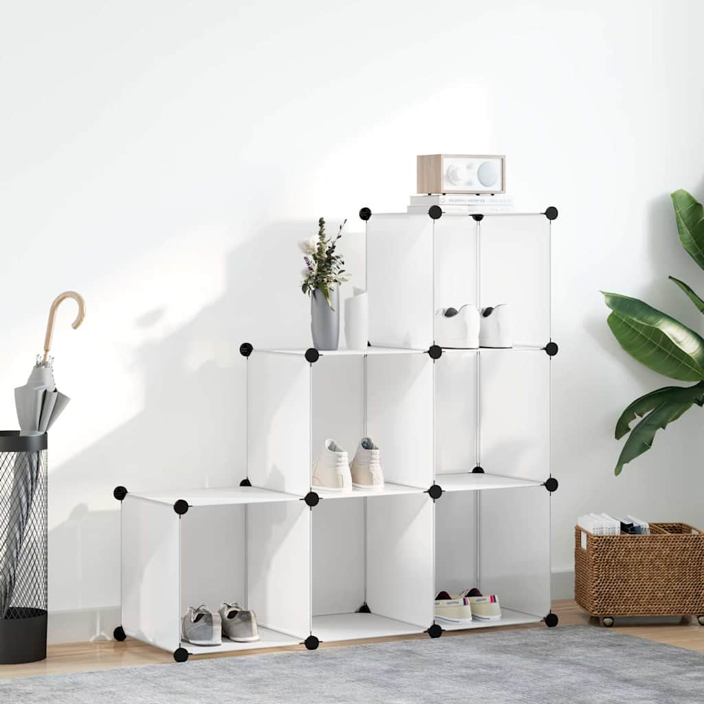 vidaXL Regalsystem Würfel-Regal mit 6 Fächern Weiß