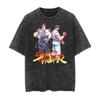 2026 Винтажная стираная футболка Street Fighter Классическая игра с принтом Харадзюку Хип-хоп Оверсайз Короткий рукав Мужские Женские Футболки Топы Лето