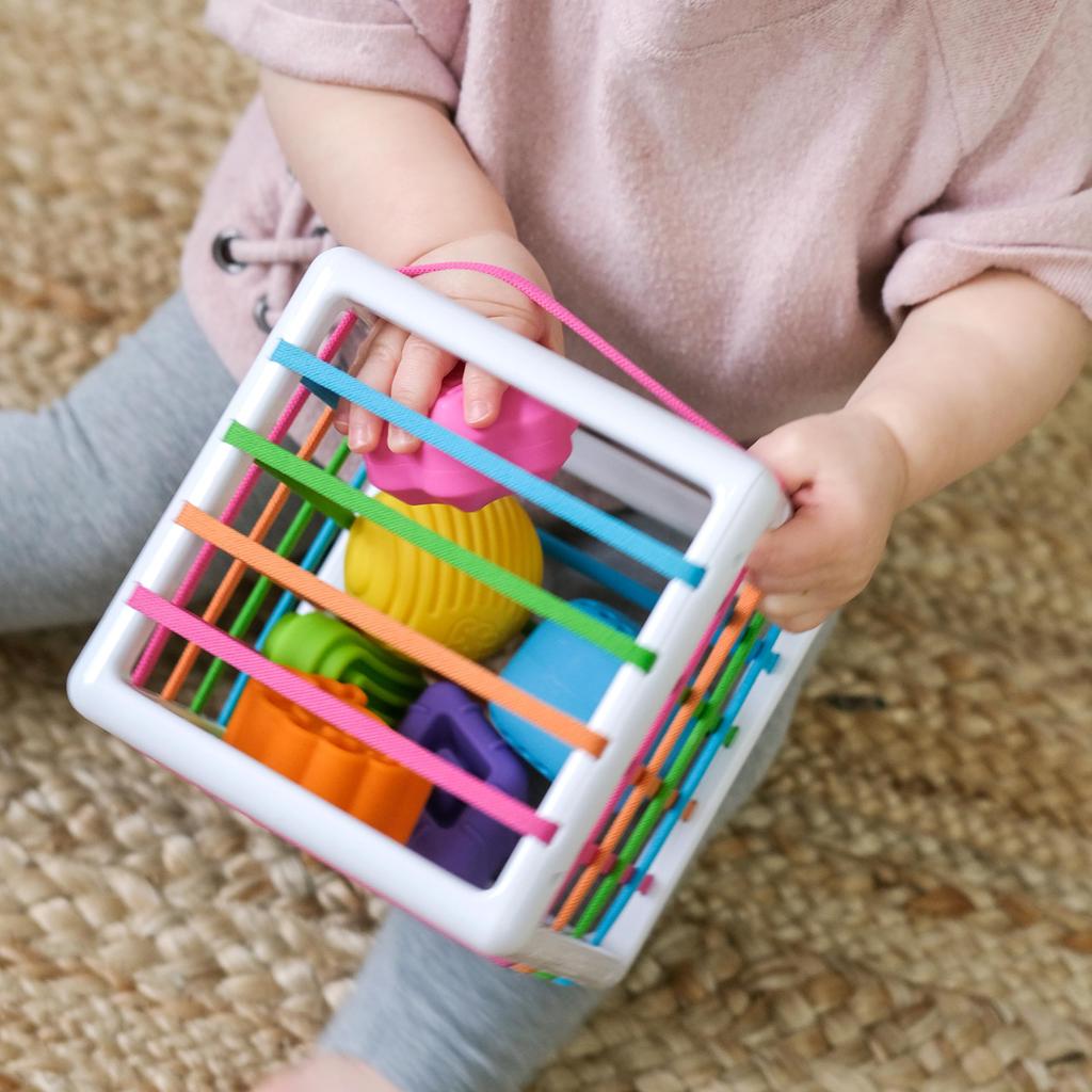 Игрушки для мозга Fat Brain Toys Детская игрушка Innie Bin Fingertip Обучающая резиновая коробка Оригинальный продукт FA251-1