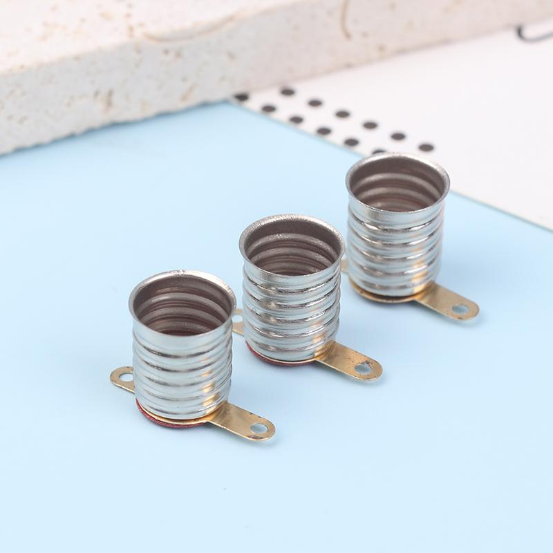 10 шт. E10 винтовой медный цоколь лампы маленький электрический шариковый патрон для ламп домашний эксперимент цепь электрические аксессуары