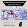 Genshin Impact Gaming Columbina XXL Overlock Large Mouse Pad Non-slip Base Keyboard Anime Esports Desk Mat HD Printing Mousepad