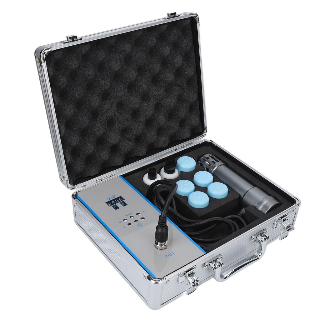 Аппарат для лечения ЭД ударными волнами, глубокий массаж, обезболивание, экстракорпоральная терапия, черный