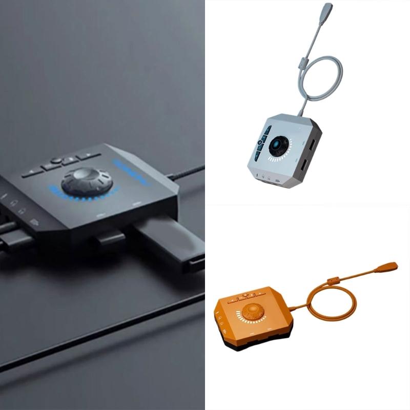 USB-звуковые преобразователи с чистым звуком и портами 3,5 мм и USB для ПК, ноутбуков, наушников, микрофонов