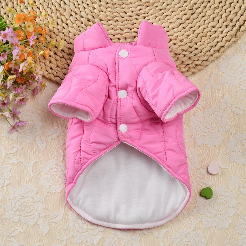 New Arrival Autumn Winter Dog Coat Rhombus Pattern Warm Cotton Padded Dog Clothes Pet Bread Puffer Jacket Wholesale