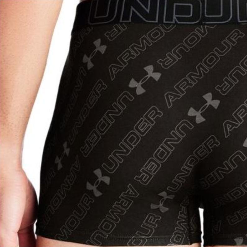 Under Armour Узор с буквенным принтом, эластичные трусы-боксеры, комплект из трех пар мужского нижнего белья 1387428-001