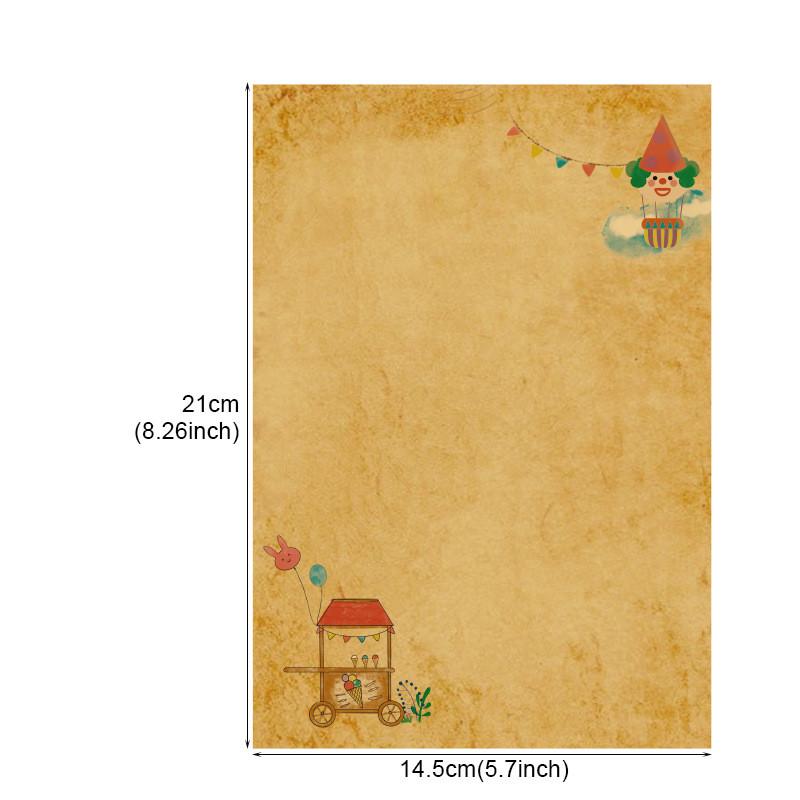 8Pcs Party Letter Paper Set Канцелярские принадлежности Школьный офисный блокнот для рисования Эскизный блокнот Канцелярские принадлежности