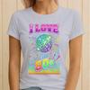 Unisexs I Love The 80s T Shirt Fancy Dress Costume Neon Festival Out
