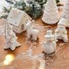 NUCHI Mini Ceramic Christmas Tree & Ornaments Set – Santa, Snowman, and Holiday Decorations
