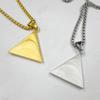 Jewelry Triangle Pyramid Unique Design gold color Pendant Devil's Eye Retro Necklace Accessories women men Popular Day Gift