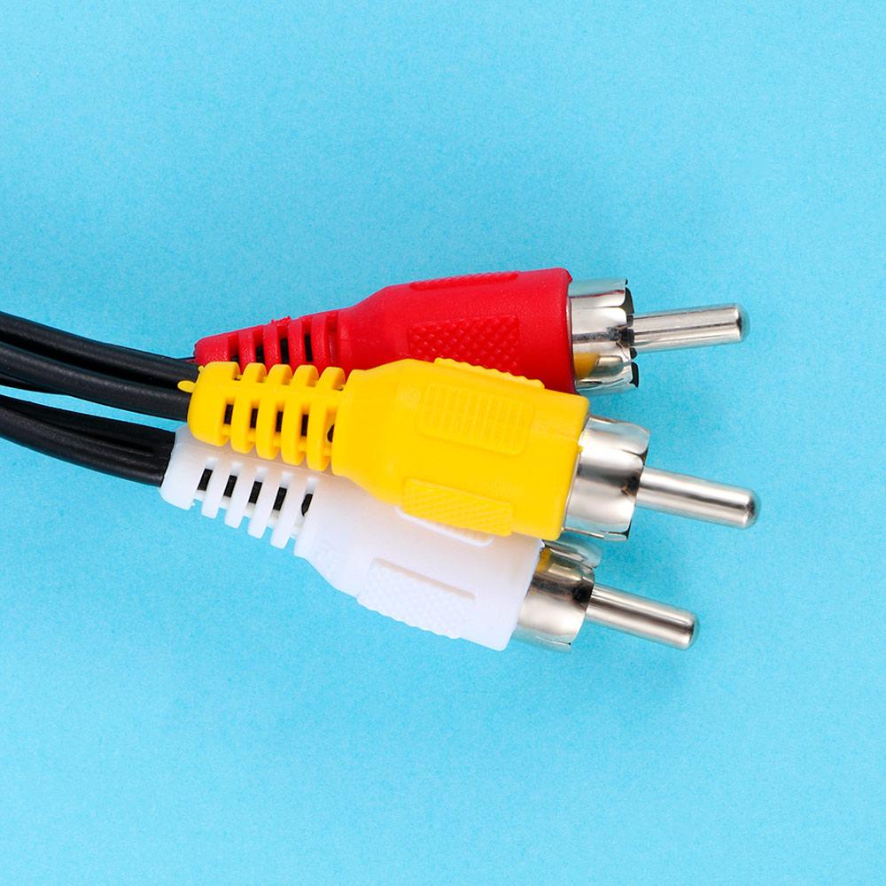 Разъем для 6 RCA-штекера, разветвитель, аудио-, ТВ-, DVD-плеер, 30 см, адаптерный кабель AV, видеоустройство