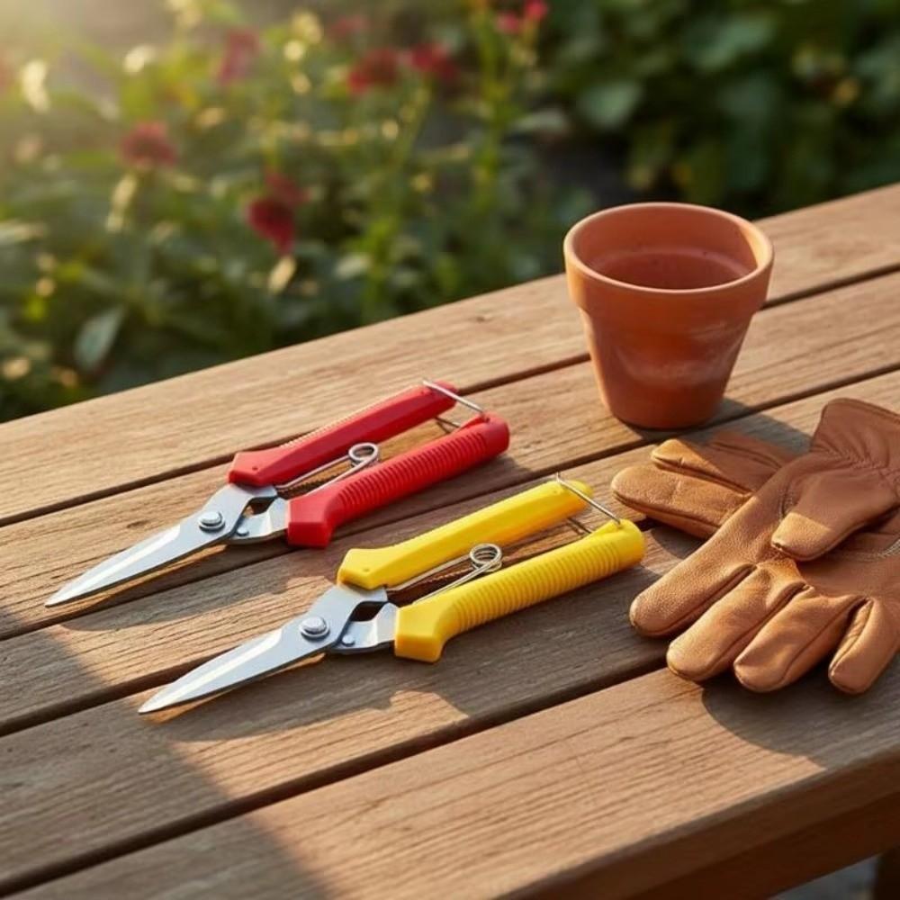 Stainless Steel Gardening Pruning Shears Precision Cutting Hand Pruner Branch Shears Fruit Tree