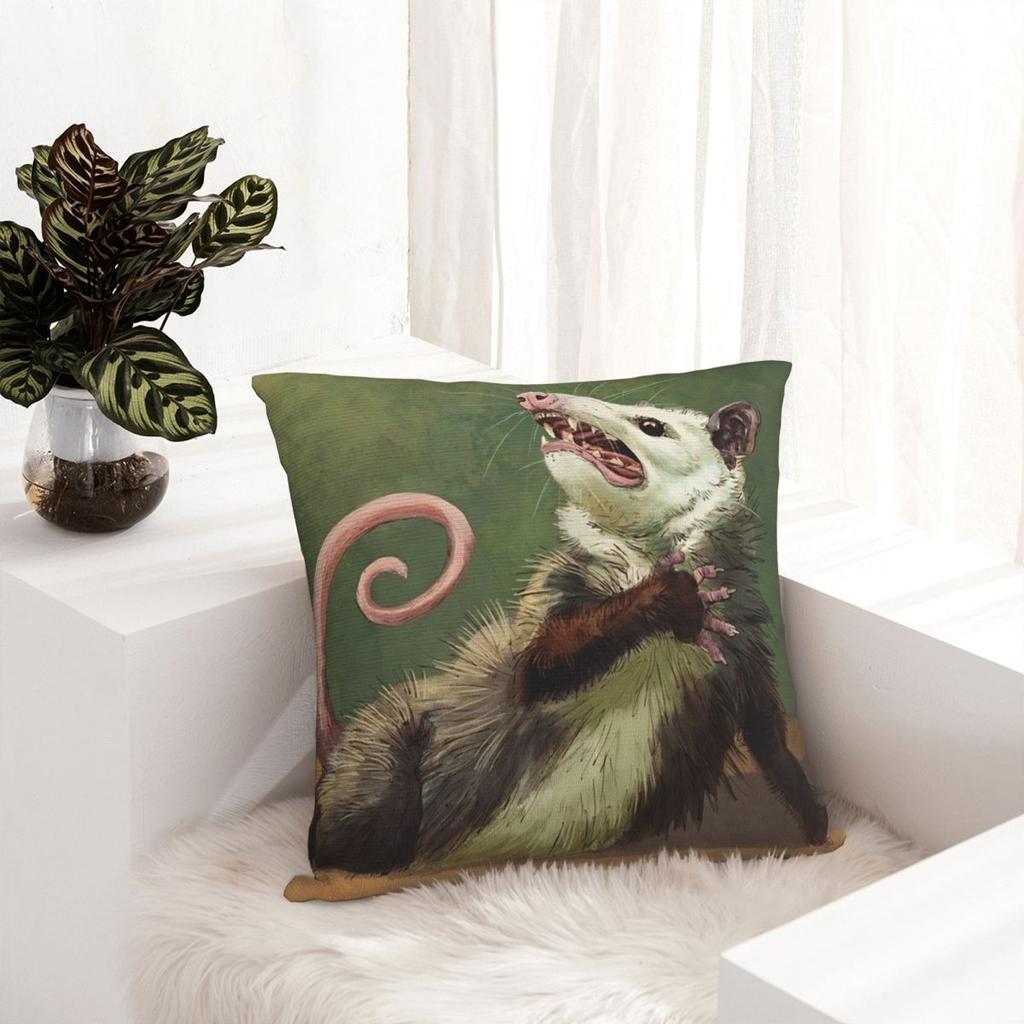 Opossum Screm Cute Pattern Pillowcase Printing Polyester Cushion Cover Gift Pillow Case Cover Home Dropshipping 18''