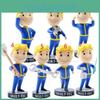 Набор из 7 ПВХ-фигурок Fallout Boy, 2-е поколение, Детализированный дизайн, Статичный дисплей, 15 см, Коллекционные предметы