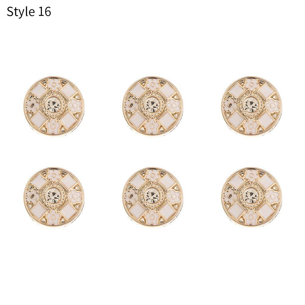 6PCS Fashion Anti-exhaust DIY Adjustable Coat Button Seamless buttons Detachable