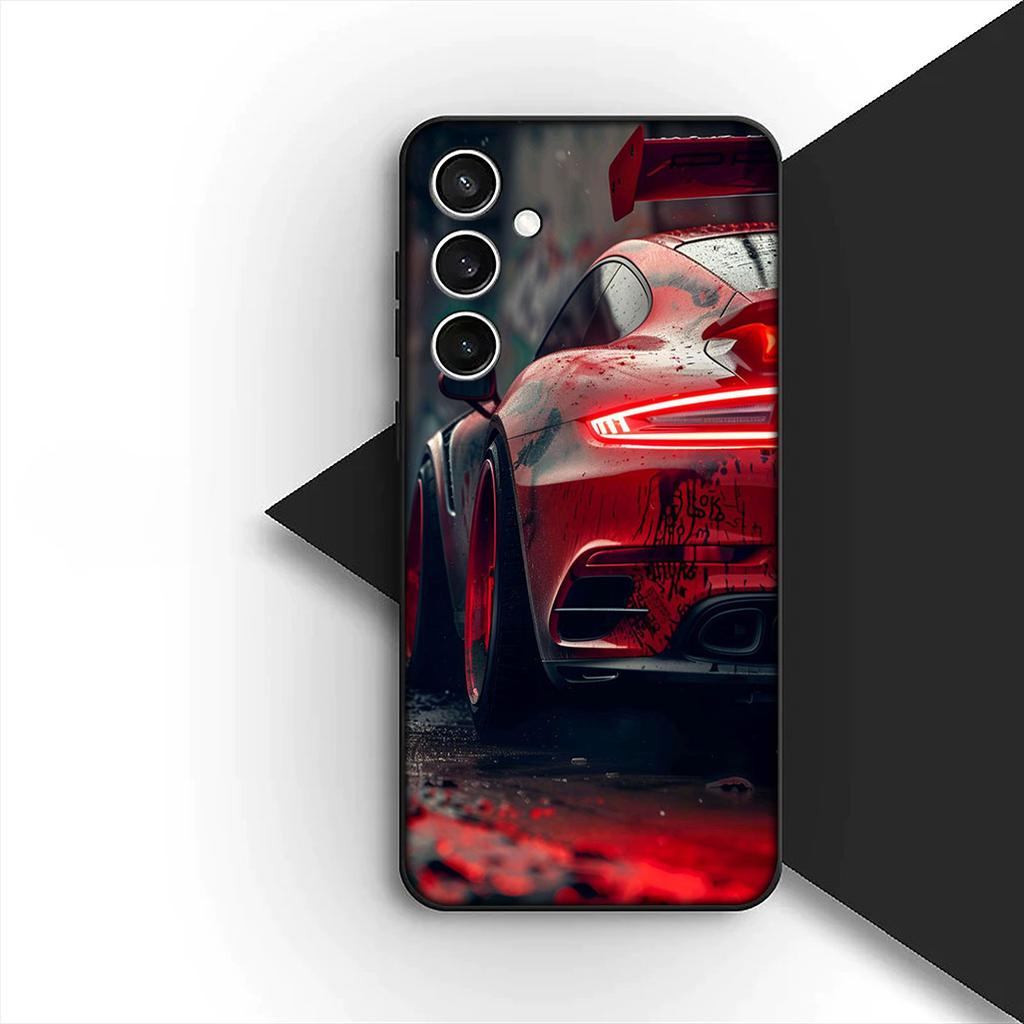 Суперкар Мультяшный Суперкар Задние фонари Чехол для телефона для Xiaomi Redmi Note 12 11 10 A3 Pro 10A 10C 12C Note12 5G 4G Защитная крышка