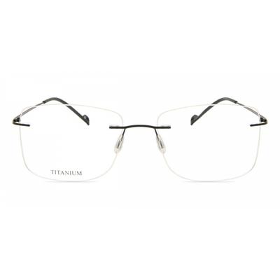 Прямоугольные матовые черные очки без оправы SmaRtbuy Collection Henny Rt 009 C5 Fashion Unisex Eyeglasses