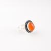 Natural Carnelian Gemstone 925 Stamped Silver Jewelry Handmade Boho Ring For Her RR-62-26