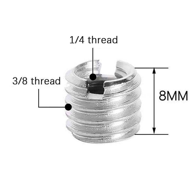 Camera Accessories Camera Conversion Screw 5/8 To 3/8 To 1/4 Inch Adapter Mount