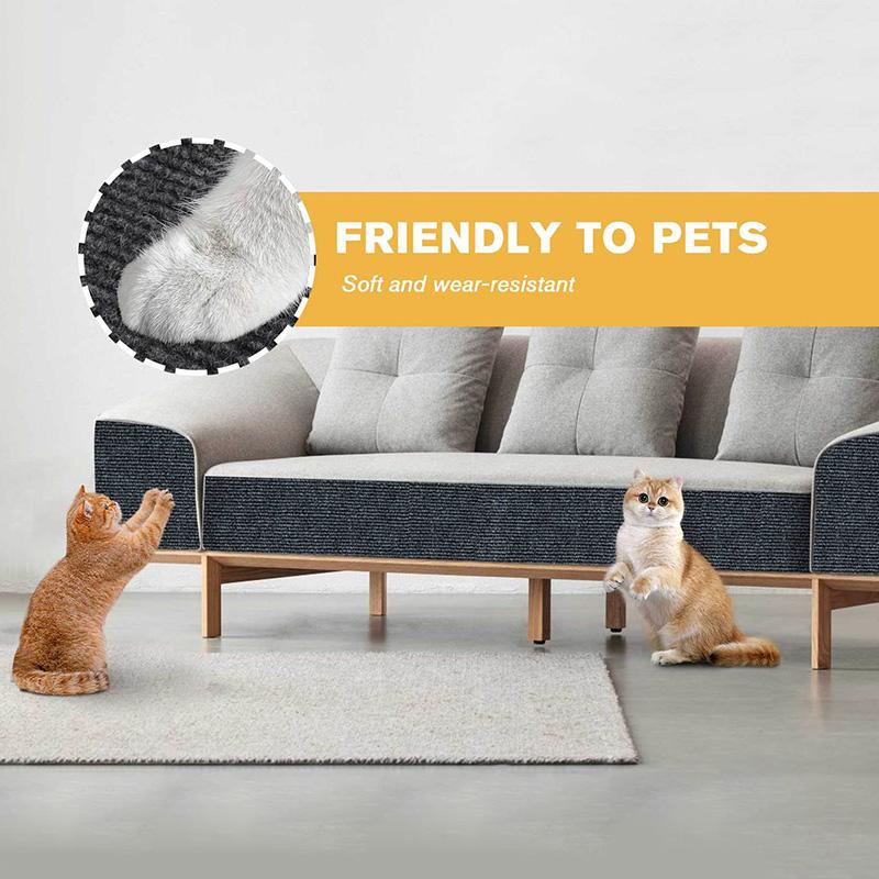 1PC Cat Scratching Mat Wall Cat Scratching Post Carpet Couch Corner Self-adhesive Sofa Anti Cat Scratch Indoor Protector