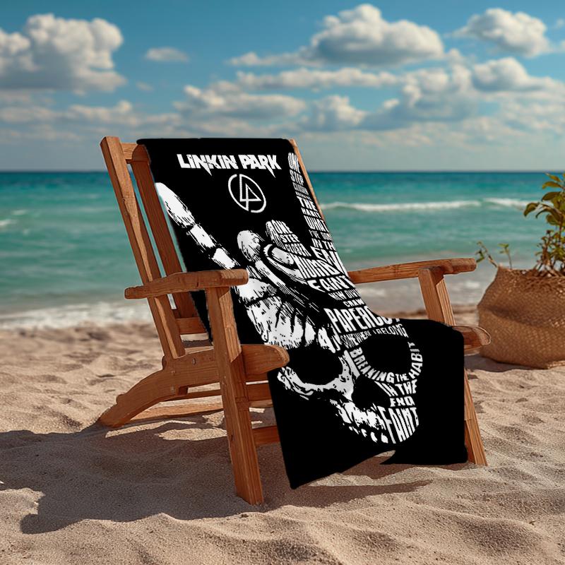Linkin Park Fashion Beach Towel: Ideal for Summer Adventures Soft, absorbent and quick drying suitable for swimming and bathing