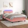 VidaXL Bed Slatted Base with Mattress and LEDs, Upholstered Bed, Double Bed, Adult Bed for Interior Bedroom, 3134338