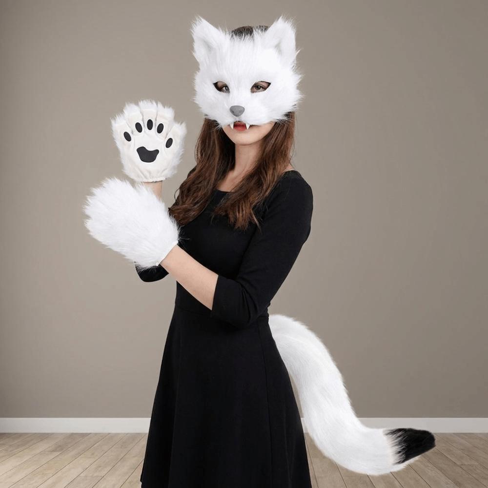 Plush Halloween Animal Cosplay Props Mask Animal Cosplay Props Halloween Cosplay Accessories Party