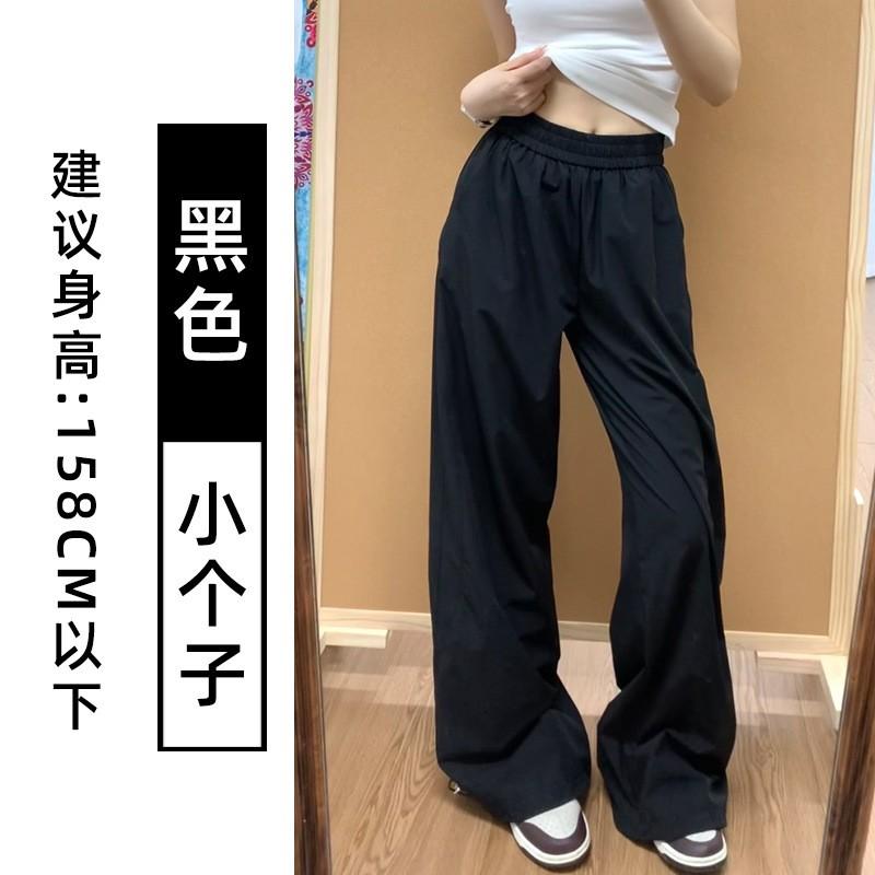 Womens Quick-Dry High-Waist Straight Leg Cargo Pants Lightweight Workwear Loose Fit