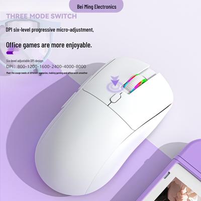 Бесшумная беспроводная игровая мышь с RGB-подсветкой и программированием макросов
