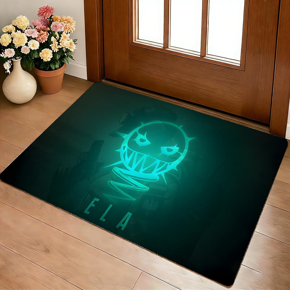 Tom C-Clancys R-Rainbow Six Siege Game Floor Mat Cozy Flannel Soft Thick Non-Slip Mat For Living Room Bedroom Kitchen Decor Rugs