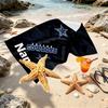 Custom Name Personalized Dallas Cowboys Print Beach Towel, for Trip Camping Beach Party Home Decor, Birthday Gift for Family & Friends